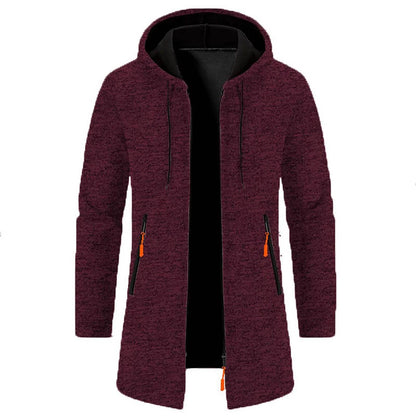 WHooHoo Men's Thin Fleece Jacket - Hooded, Casual Autumn Outerwear - Buy Center US