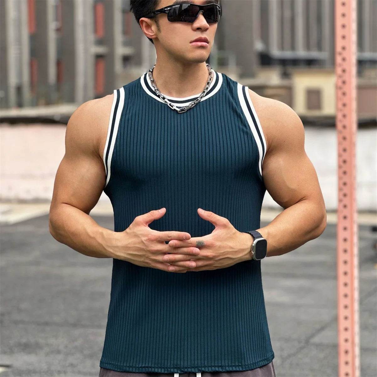 Men's Summer Bodybuilding Tank Tops - Casual Gym Workout Sleeveless Shirt - Buy Center US