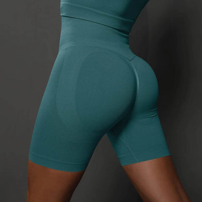 Hamidou High Waist Yoga Shorts for Women - Seamless Gym Fit - Buy Center US