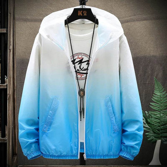 Men's Color Blocking Thin Jacket - Windproof & Breathable Summer Outerwear - Buy Center US