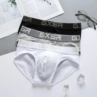 UXST Men's Cotton Underwear - Breathable Low Waist Briefs in Solid Color - Buy Center US