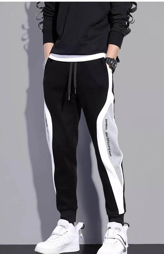 2024 Men's Casual Sports Pants - Loose Fit Patchwork Running Trouser - Buy Center US