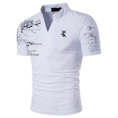 Dingshite Men's Casual Golf Polo Shirt - Short Sleeve, Solid Color Design - Buy Center US
