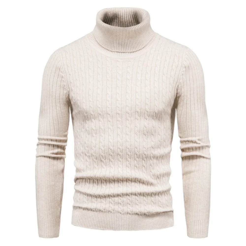 FURCW Autumn Winter Turtleneck Pullover - Slim Fit Men's Sweater - Buy Center US