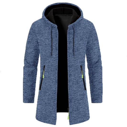WHooHoo Men's Thin Fleece Jacket - Hooded, Casual Autumn Outerwear - Buy Center US