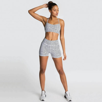 Bobicloud Women's Yoga Running Gym Set - Seamless Bra & Shorts - Buy Center US