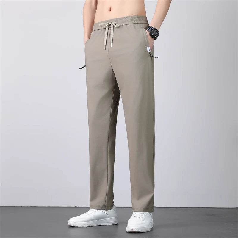 Men's Summer Quick Dry Loose Straight Leg Pants - High Elasticity Sports Wear - Buy Center US