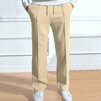 2024 Men's Casual Solid Color Pants - Lightweight Loose Fit Style - Buy Center US