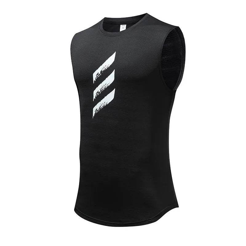 FITNESSTELE Men's Quick-Dry Sports Tank Top - Sleeveless Round Neck Vest - Buy Center US