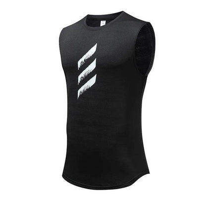 FITNESSTELE Men's Quick-Dry Sports Tank Top - Sleeveless Round Neck Vest - Buy Center US