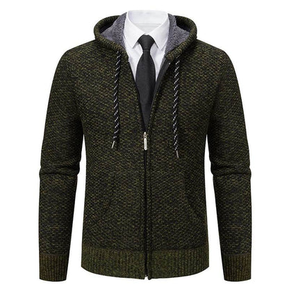 ENWEIGE Men's Knitted Cardigan Jacket - Vintage Fleece Winter Coat - Buy Center US