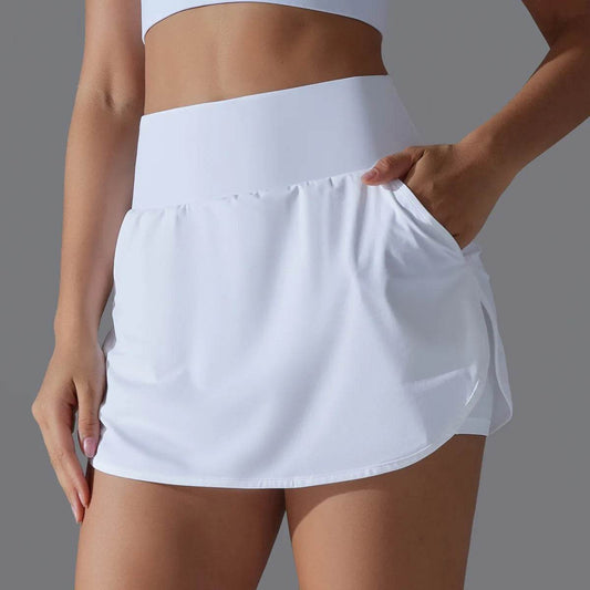LUOBOLAN Women's 2 in 1 Tennis Skirt - High Waist, Quick Dry Fitness - Buy Center US
