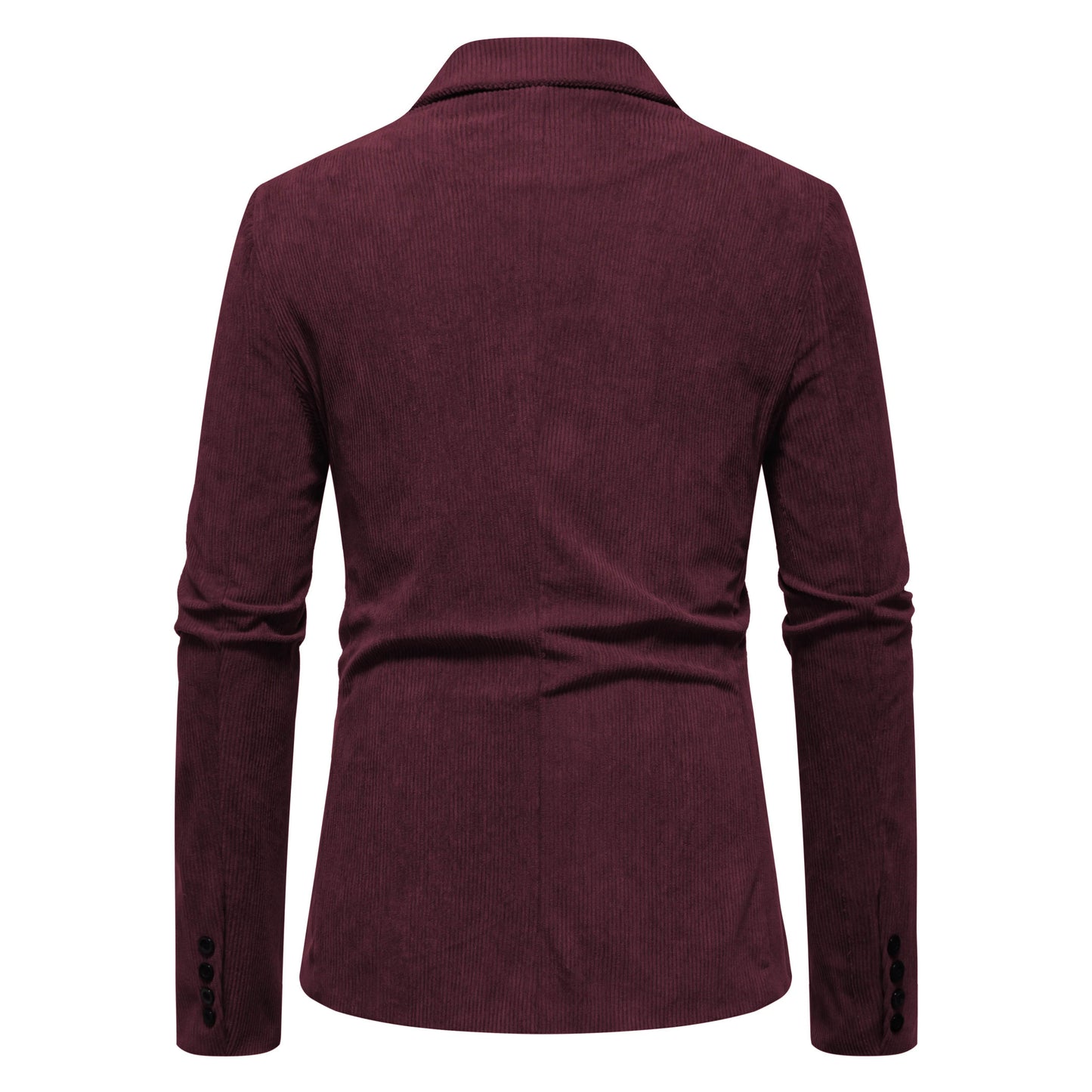 Stylish Men's Casual Solid Color Corduroy Suit Jacket - Perfect for Business - Buy Center US