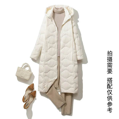 Women’s Lightweight Hooded Down Jacket - Stylish & Warm for Winter - Buy Center US