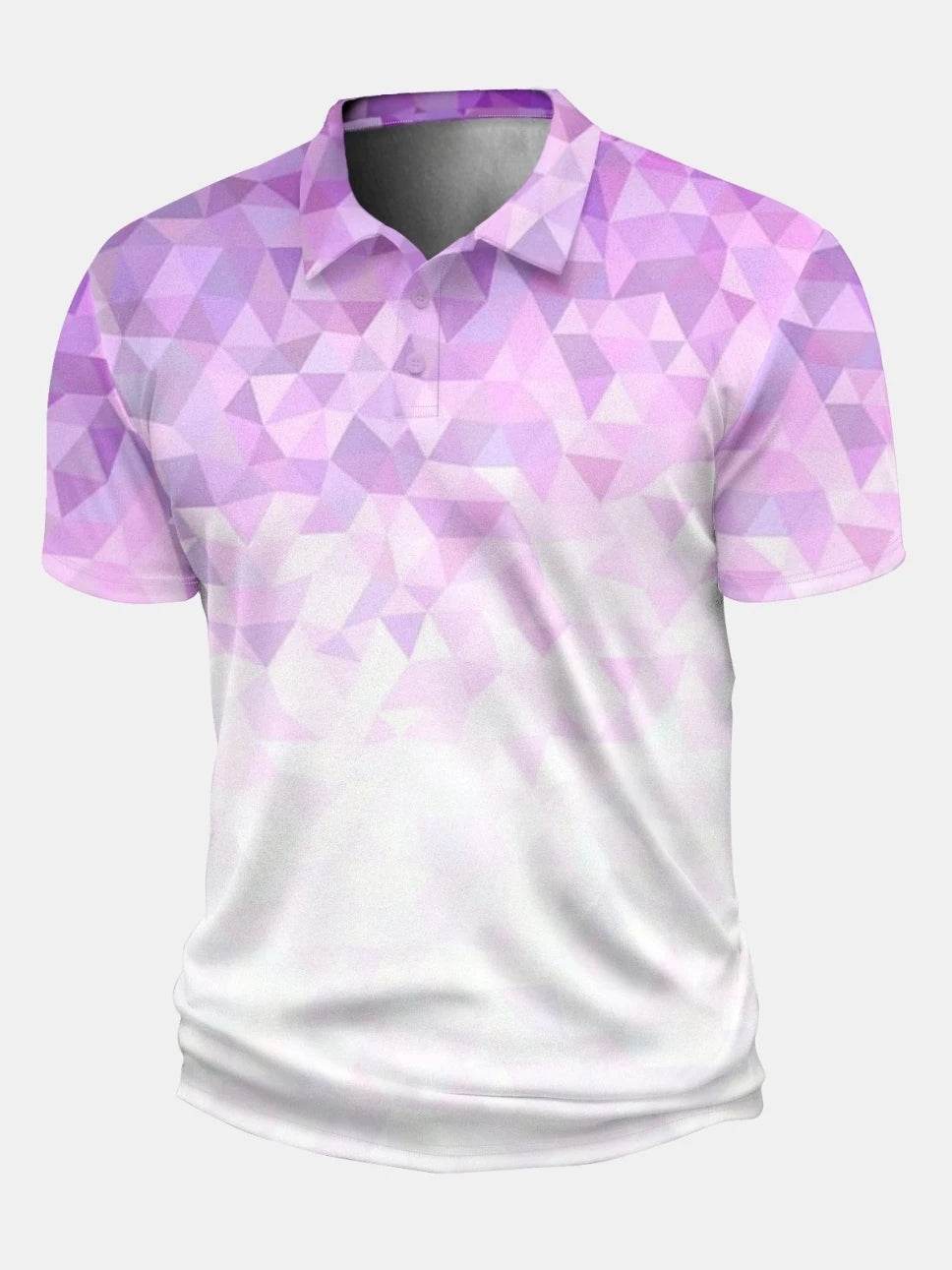 2025 Men's Casual Polo Shirt - 3D Gradient Stripe Print for Everyday Wear - Buy Center US