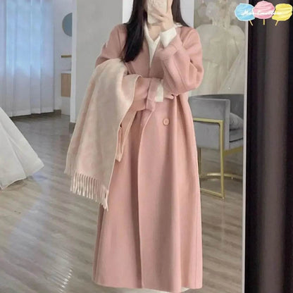 Women’s Loose Double-Breasted Trench Coat - Windproof & Warm - Buy Center US