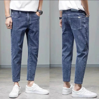 Luxury Men's Blue Jeans - Stylish Slim Fit Casual Denim Pants - Buy Center US