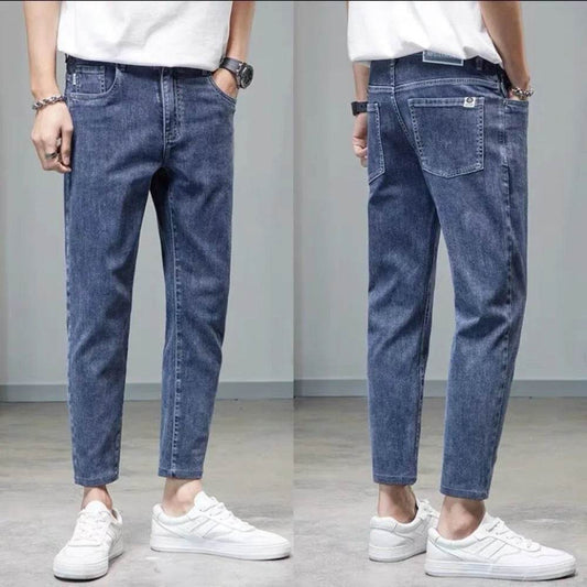 Luxury Men's Blue Jeans - Stylish Slim Fit Casual Denim Pants - Buy Center US