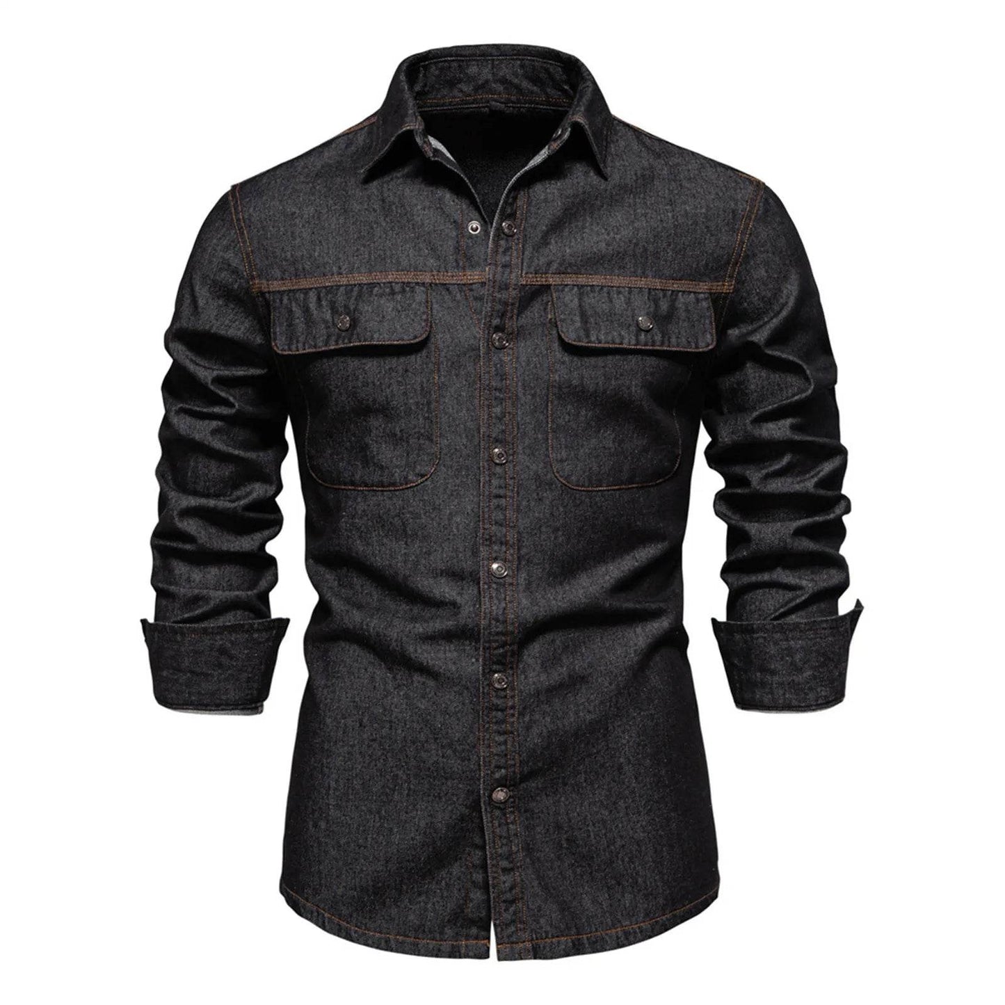 MUQGEW Men's Denim Jacket - Casual Loose Fit Retro Spring Outerwear - Buy Center US