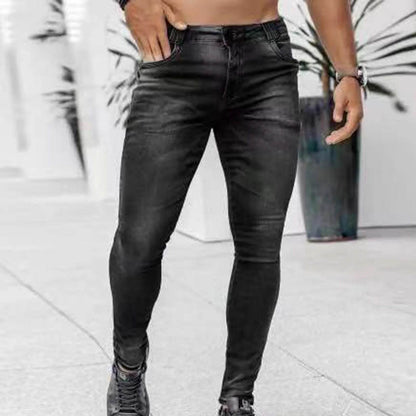 WHooHoo Men's Skinny Stretch Denim Pants - Low Waisted Casual Jeans - Buy Center US