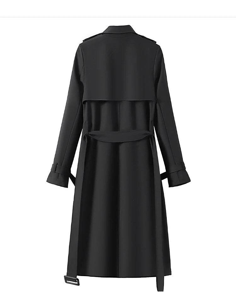 YIHERMIC Women's Double Breasted Trench Coat - Fashionable Winter Style - Buy Center US