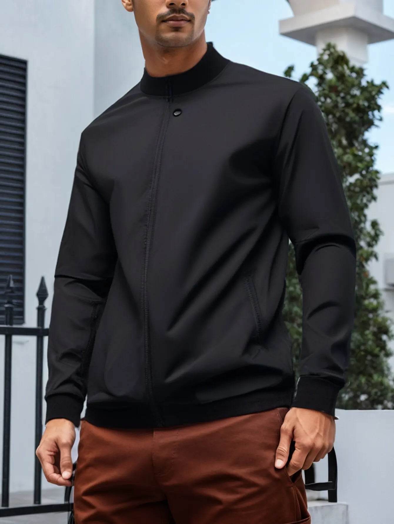 2024 Men's Pilot Jacket - Casual Zip Sports Coat for Spring and Autumn - Buy Center US
