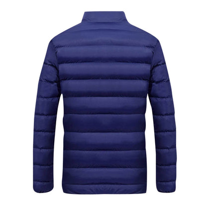 Men's Casual Quilted Jacket - Lightweight Cotton Puffer with Hood - Buy Center US