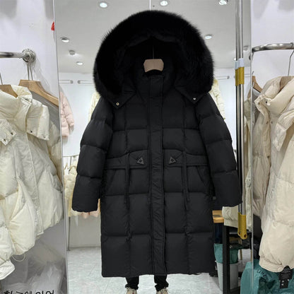 LAJWMPLXLSCN Women's Hooded Down Jacket - Thick & Knee Length - Buy Center US
