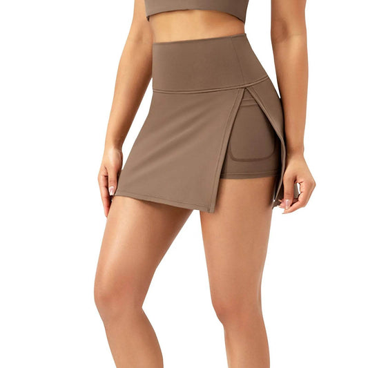 Women's High Waist Sports Culottes - Quick Drying & Stylish Slit - Buy Center US