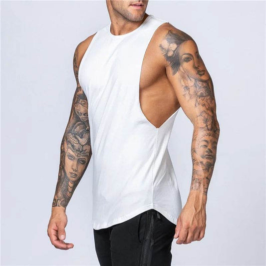 Men's Sleeveless Sports T-Shirt - Trendy Tank Top for Summer Training - Buy Center US