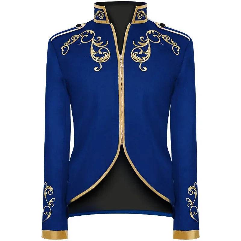Qj Cinga British Style Embroidered Flower Suit - Wedding Party Blazer - Buy Center US