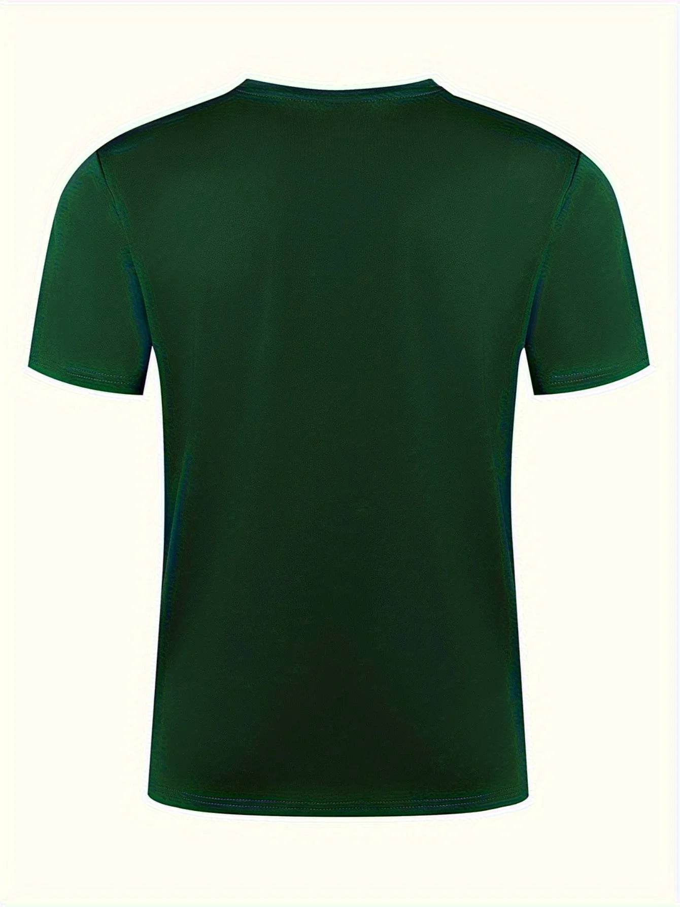 GUILAN Men's 100% Cotton Casual T-Shirt - Plus Size Moon Landing Print - Buy Center US