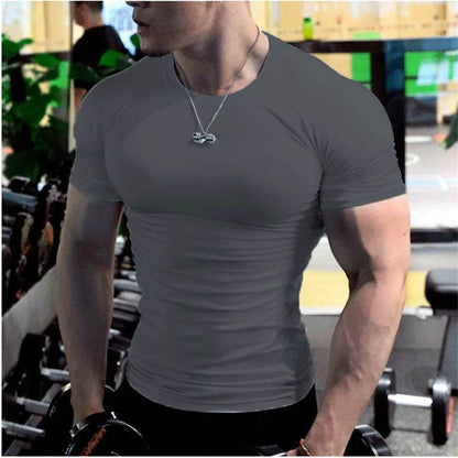 Summer Men’s Compression T-Shirt - Breathable, Quick-Dry Casual Top - Buy Center US