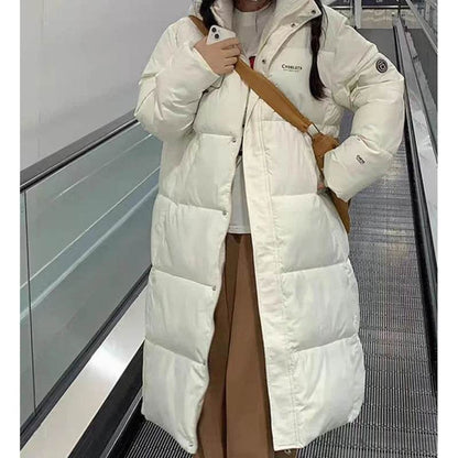 ITOOLIN Women's Oversized Zipper Down Coat - Autumn/Winter Warmth - Buy Center US