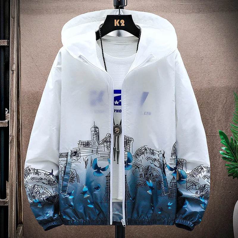 Lightweight Outdoor Hoodie Jacket - Men’s Quick Dry Fishing & Hiking Wear - Buy Center US