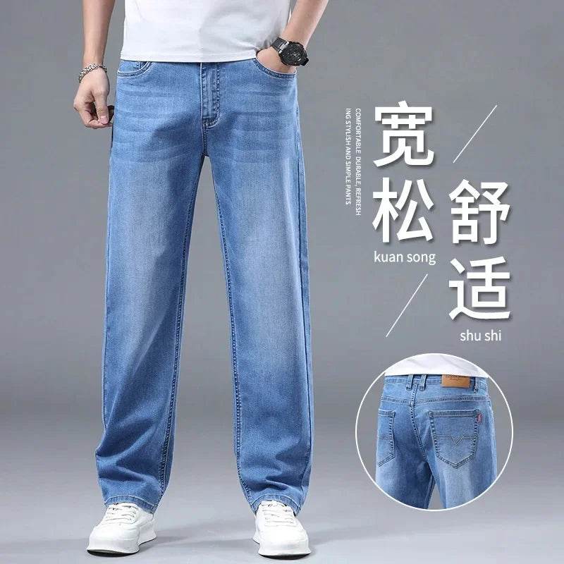 2024 Men's Trendy Vintage Casual Trousers - Loose Fit Straight Leg Jeans - Buy Center US