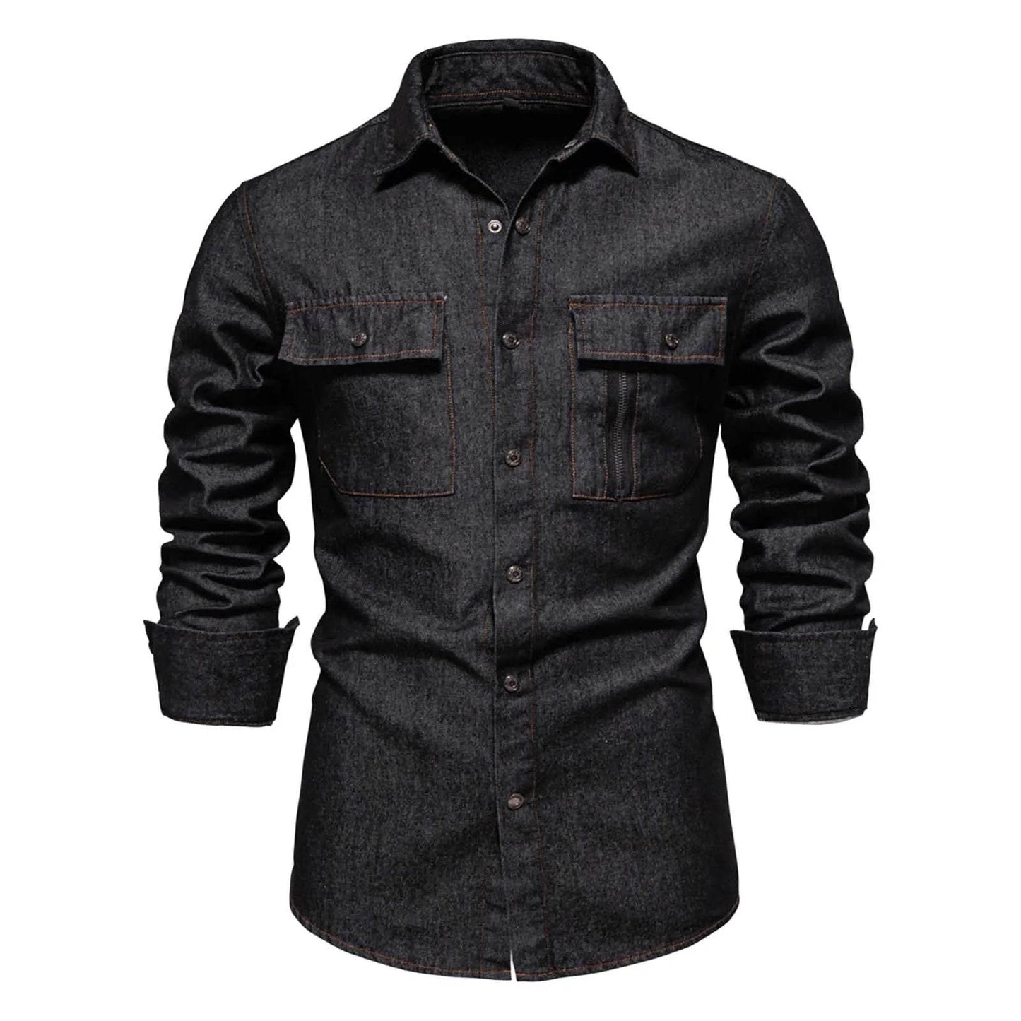 MUQGEW Men's Denim Jacket - Casual Loose Fit Retro Spring Outerwear - Buy Center US