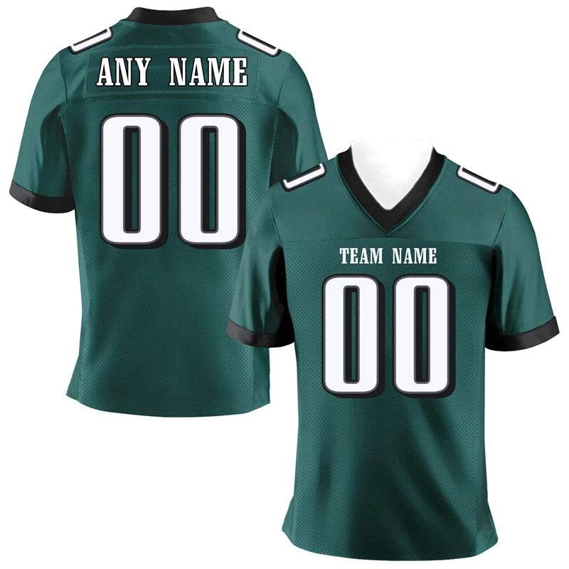 Personalized Rugby T-Shirt - Custom Team Name & Number - Men's V-Neck - Buy Center US
