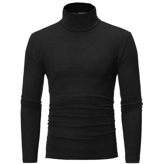 Men's Casual Slim Fit Turtleneck Pullover - Lightweight & Breathable Top - Buy Center US
