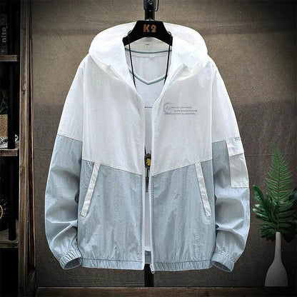 Men's Ultra Light UV Protection Windbreaker Jacket - Hooded Casual Coat - Buy Center US