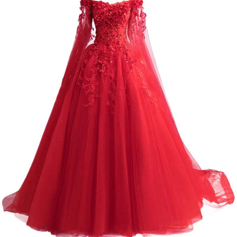 Bomaris Vintage Ball Gown Quinceanera Dress with Cape - Customized Style - Buy Center US