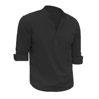King Billion Men's Casual Shirt - Soft Cotton Linen, Long Sleeve Blouse - Buy Center US