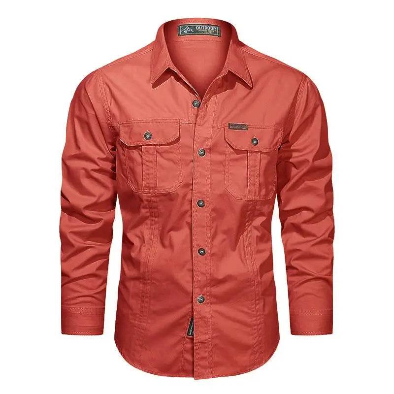 Men's Long Sleeve Casual Cotton Overshirt - Quality Spring Shirts 5XL - Buy Center US