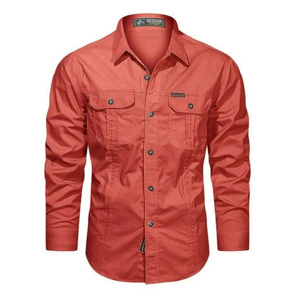 Men's Long Sleeve Casual Cotton Overshirt - Quality Spring Shirts 5XL - Buy Center US