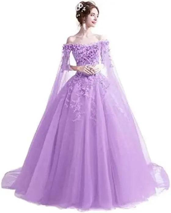 Bomaris Vintage Ball Gown Quinceanera Dress with Cape - Customized Style - Buy Center US