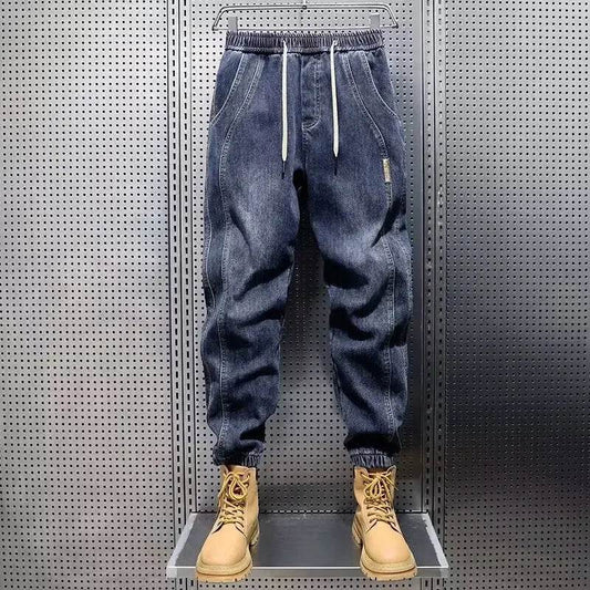 Trendy Loose-Fit Men's Jeans 2024 - Vintage Distressed Casual Pants - Buy Center US