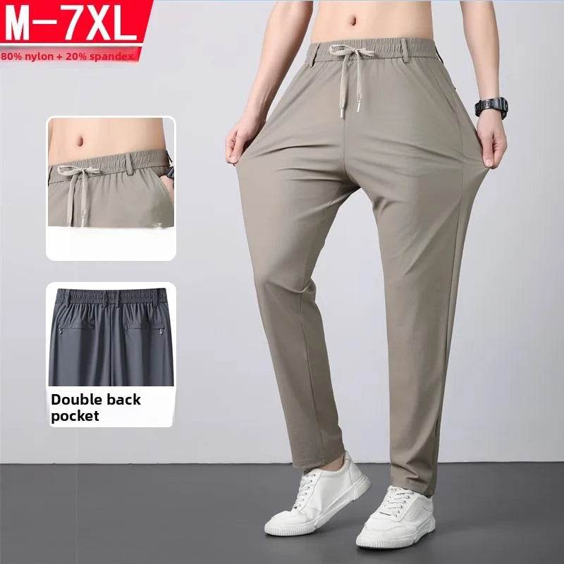 Men's Summer Quick Dry Loose Straight Leg Pants - High Elasticity Sports Wear - Buy Center US