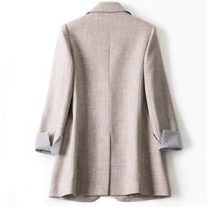 Ladies Casual Plaid Blazer - All Season Business Office Wear - Buy Center US