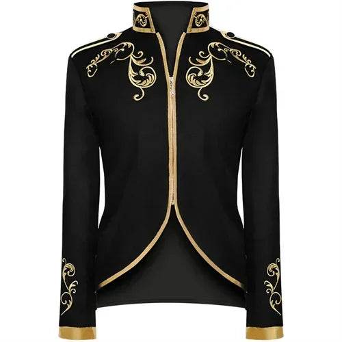 Qj Cinga British Style Embroidered Flower Suit - Wedding Party Blazer - Buy Center US