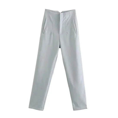 TRAF Women's High Waist Trousers - Formal & Casual Cropped Pants - Buy Center US